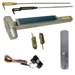 KIT - CVR (Concealed Vertical Rod) Smooth Exit Device, RX (Request to Exit Switch), 990 Dummy Pull Trim, 48in x Up to 96in, Hex Dogging, Grade 1, 626/US26D Satin Chrome