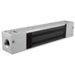 Explosion Proof Single Door Electromagnetic Lock, Side Conduit, 600lbs, Door Position Status, 24VDC, 628/US28 Satin Aluminum