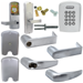 KIT - Keypad Stand Alone Apartment, Mortise Lock, Athens Lever, SFIC (Small Format IC), Less Core, 2-3/4in Backset, UL, ANSI Strike, Field Reversible Handing, Grade 1, 626/US26D Satin Chrome