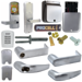 KIT - Keypad Stand Alone Apartment, Mortise Lock, Athens Lever, SFIC (Small Format IC), Less Core, 8AA Battery Kit, 2-3/4in Backset, UL, ANSI Strike, Field Reversible Handing, Grade 1, 626/US26D Satin Chrome
