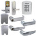 KIT - Keypad Stand Alone Apartment, Mortise Lock, Athens Lever, Key-in-Lever, Less Cylinder, 2-3/4in Backset, UL, ANSI Strike, Field Reversible Handing, Grade 1, 626/US26D Satin Chrome