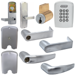 KIT - Keypad Stand Alone Apartment, Mortise Lock, Athens Lever, Key-in-Lever, 6-Pin C Keyway (0-Bitted Brushed Chrome Cylinder 626), 2-3/4in Backset, UL, ANSI Strike, Field Reversible Handing, Grade 1, 626/US26D Satin Chrome