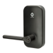 Bluetooth Mobile Access Cylindrical Lock, TB Lever, 6-Pin Para Keyway, 2-3/4" Backset, Grade 1, (4 AA Batteries),  BSP Black Suede