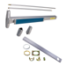 KIT - Cylinder Dogging, Narrow Stile SVR Surface Vertical Rod Exit Device, Exit Only No Trim, 48in x 84in, Grade 1, 626/US26D Satin Chrome