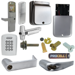 KIT - Keypad Stand Alone Classroom/Storeroom, Exit Trim for Rim or CVR (Concealed Vertical Rod/Cable) Exit Devices, Athens Lever, FSIC (Schlage Full Size IC), Less Core, 8AA Battery Kit, UL, Field Reversible Handing, Grade 1, 626/US26D Satin Chrome