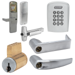 KIT - Keypad Stand Alone Classroom/Storeroom, Exit Trim for Rim or CVR (Concealed Vertical Rod/Cable) Exit Devices, Athens Lever, Key-in-Lever, 6-Pin C Keyway (0-Bitted Brushed Chrome Cylinder 626), UL, Field Reversible Handing, Grade 1, 626/US26D Satin Chrome
