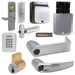 KIT - Keypad Stand Alone Classroom/Storeroom, Exit Trim for Rim or CVR (Concealed Vertical Rod/Cable) Exit Devices, Athens Lever, Key-in-Lever, 6-Pin C Keyway (0-Bitted Brushed Chrome Cylinder 626), 8AA Battery Kit, UL, Field Reversible Handing, Grade 1, 626/US26D Satin Chrome