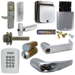 KIT - Keypad Stand Alone Classroom/Storeroom, Exit Trim for Rim or CVR (Concealed Vertical Rod/Cable) Exit Devices, Athens Lever, FSIC (Schlage Full Size IC), Core Included, C Keyway (1-Bitted Brushed Chrome Cylinder 626), 8AA Battery Kit, UL, Field Reversible Handing, Grade 1, 626/US26D Satin Chrome