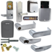 KIT - Multi-Technology Reader Stand Alone Classroom/Storeroom, Mortise Lock, Athens Lever, SFIC (Small Format IC), Less Core, 8AA Battery Kit, 2-3/4in Backset, UL, ANSI Strike, Field Reversible Handing, Grade 1, 626/US26D Satin Chrome