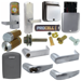KIT - Multi-Technology Reader Stand Alone Classroom/Storeroom, Mortise Lock, Athens Lever, FSIC (Schlage Full Size IC), Core Included, C Keyway (1-Bitted Brushed Chrome Cylinder 626), 8AA Battery Kit, 2-3/4in Backset, UL, ANSI Strike, Field Reversible Handing, Grade 1, 626/US26D Satin Chrome