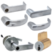 KIT - Grade 1 Electric Lock/Unlock (EL/EU) Storeroom Vandlgard, Cylindrical Lock, Sparta Lever, 12/24VDC, Key in Lever, 6-Pin S145 Keyway (0-Bitted Satin Chrome Cylinder 626), 2-3/4in Backset, UL, ANSI Strike, 626/US26D Satin Chrome