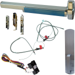 KIT - Fire-Rated, CVC (Concealed Vertical Cable) Grooved Exit Device, RX (Request to Exit Switch), 990 Dummy Pull Trim, 36in x Up to 96in, No Dogging, Grade 1, 626/US26D Satin Chrome