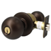Entry Ball Knob, Schlage C Keyway, 2-3/8in Backset, 613E/US10BE Dark Oxidized Satin Bronze