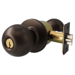 Storeroom Ball Knob, Schlage C Keyway, 2-3/8in Backset, Grade 2, 613E/US10BE Dark Oxidized Satin Bronze