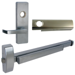 KIT - Rim Exit Device, Key Locks/Unlocks Vandal Resistant Lever x Escutcheon Plate Trim, Left Hand Reverse, Less Rim Cylinder for Trim, Cylinder Dogging, Less Mortise Cylinder for CD, 36in, Grade 1, 630/US32D Stainless Steel
