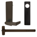 KIT - Rim Exit Device, Blank Escutcheon x Dane Lever Trim 510L-BE, 36in, Cylinder Dogging, Less Cylinder, RHR Right Hand Reverse/Reversible, Grade 1, 710/313AN Dark Bronze Anodized