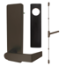 KIT - SVR Surface Vertical Rod Exit Device, Escutcheon x Dane Lever Dummy Trim 510L-DT, 36in x 96in, Cylinder Dogging, Less Cylinder, RHR Right Hand Reverse/Reversible, Grade 1, 710/313AN Dark Bronze Anodized