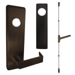 KIT - SVR Surface Vertical Rod Exit Device, Escutcheon x Dane Lever Nightlatch Trim 510L-NL, 36in x 96in, Cylinder Dogging, Less Cylinder, RHR Right Hand Reverse/Reversible, Grade 1, 710/313AN Dark Bronze Anodized