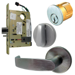 KIT - Electrified Mortise Lock, LNL - LN Rose x L Lever, Fail Secure 24V, RX Request to Exit Switch, LA Keyway 1-Bitted, Grade 1, 626/US26D Satin Chrome