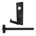 KIT - Rim Exit Device, Escutcheon x Dane Lever Nightlatch Trim 510L-NL, 36in, Hex Dogging, LHR Left Hand Reverse/Reversible, Grade 1, 622/US19 Flat Black Painted