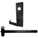 KIT - Rim Exit Device, Escutcheon x Dane Lever Nightlatch Trim 510L-NL, 48in, Hex Dogging, LHR Left Hand Reverse/Reversible, Grade 1, 622/US19 Flat Black Painted