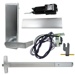 KIT - RX Request to Exit, MEL Motorized Electric Latch Retraction, Fire Rated, CVR Concealed Vertical Rod Exit Device, Blank Escutcheon x Dane Lever Trim 510L-BE, 48in x 96in, RHR Right Hand Reverse/Reversible, 24VDC @ 1 Amp, Grade 1, 626/US26D Satin Chrome