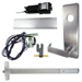 KIT - RX Request to Exit, MEL Motorized Electric Latch Retraction, Fire Rated, Rim Exit Device, Escutcheon x Dane Lever Trim 510L, (Requires 1-1/4 Mortise Cylinder), 48in, LHR Left Hand Reverse/Reversible, 24VDC @ 1 Amp, Grade 1, 626/US26D Satin Chrome