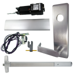 KIT - RX Request to Exit, MEL Motorized Electric Latch Retraction, Fire Rated, Rim Exit Device, Escutcheon x Dane Lever Nightlatch Trim 510L-NL, (Requires 1-1/4 Mortise Cylinder), 48in, LHR Left Hand Reverse/Reversible, 24VDC @ 1 Amp, Grade 1, 626/US26D Satin Chrome