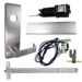 KIT - RX Request to Exit, MEL Motorized Electric Latch Retraction, Fire Rated, Rim Exit Device, Escutcheon x Dane Lever Nightlatch Trim 510L-NL, (Requires 1-1/4 Mortise Cylinder), 48in, RHR Right Hand Reverse/Reversible, 24VDC @ 1 Amp, Grade 1, 626/US26D Satin Chrome