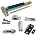 SVR (Surface Vertical Rod) Smooth Exit Device Only, No Trim, Less Bottom Rods, 48in x 84in, Hex Dogging, Grade 1, 626/US26D Satin Chrome