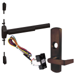 KIT - RX (Request to Exit Switch), SVR (Surface Vertical Rod) Smooth Exit Device, 996L-NL-06 Nightlatch Lever Trim (Requires Rim Cylinder), RHR Right Hand Reverse/Reversible Handing, (Snap Ring Tool Needed), 36in x 84in, Grade 1, 710/313AN Dark Bronze Anodized
