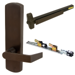 KIT - QEL (Quiet Electric Latch Retraction), Rim Exit Device, 996L-DT-06 Dummy Lever Trim, RHR Right Hand Reverse/Reversible Handing, 36in, Grade 1, 710/313AN Dark Bronze Anodized