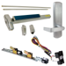 KIT - QEL (Quiet Electric Latch Retraction), RX (Request to Exit Switch), SVR (Surface Vertical Rod) Grooved Exit Device, 996L-DT-06 Dummy Lever Trim, LHR Left Hand Reverse/Reversible Handing (Snap Ring Tool Required), 48in x 84in, Grade 1, 626/US26D Satin Chrome