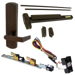 KIT - QEL (Quiet Electric Latch Retraction), RX (Request to Exit Switch), SVR (Surface Vertical Rod) Exit Device, 996L-DT-06 Dummy Lever Trim, RHR Right Hand Reverse/Reversible Handing, 36in x 84in, Grade 1, 710/313AN Dark Bronze Anodized