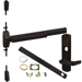 KIT - CD (Cylinder Dogging, Requires 1-1/4in Mortise Cylinder), SVR (Surface Vertical Rod) Smooth Exit Device, 996L-NL-06 Nightlatch Lever Trim (Requires Rim Cylinder), RHR Right Hand Reverse/Reversible Handing, (Snap Ring Tool Needed), 36in x 84in, Grade 1, 710/313AN Dark Bronze Anodized