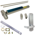 KIT - CD (Cylinder Dogging, Requires 1-1/4in Mortise Cylinder), SVR (Surface Vertical Rod) Smooth Exit Device, 996L-DT-06 Dummy Lever Trim, LHR Left Hand Reverse/Reversible Handing, (Snap Ring Tool Needed), 48in x 84in, Grade 1, 626/US26D Satin Chrome