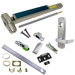 KIT - CD (Cylinder Dogging, Requires 1-1/4in Mortise Cylinder), SVR (Surface Vertical Rod) Smooth Exit Device, 996L-NL-06 Nightlatch Lever Trim (Requires Rim Cylinder), RHR Right Hand Reverse/Reversible Handing, (Snap Ring Tool Needed), Less Bottom Rods, 36in x 84in, Grade 1, 626/US26D Satin Chrome