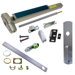 KIT - CD (Cylinder Dogging, Requires 1-1/4in Mortise Cylinder), SVR (Surface Vertical Rod) Smooth Exit Device, 990 Nightlatch Trim (Requires Rim Cylinder), Less Bottom Rods, 36in x 84in, Grade 1, 626/US26D Satin Chrome