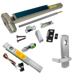 KIT - Alarmed (Requires 1-1/4in Mortise Cylinder), RX (Request to Exit Switch), SVR (Surface Vertical Rod) Smooth Exit Device, 996L-06 Lever Trim (Requires Rim Cylinder), LHR Left Hand Reverse/Reversible Handing, (Snap Ring Tool Needed), Less Bottom Rods, 36in x 84in, Grade 1, 626/US26D Satin Chrome