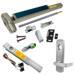 KIT - Alarmed (Requires 1-1/4in Mortise Cylinder), RX (Request to Exit Switch), SVR (Surface Vertical Rod) Smooth Exit Device, 996L-06 Lever Trim (Requires Rim Cylinder), RHR Right Hand Reverse/Reversible Handing, (Snap Ring Tool Needed), Less Bottom Rods, 36in x 84in, Grade 1, 626/US26D Satin Chrome