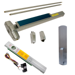 KIT - Alarmed (Requires 1-1/4in Mortise Cylinder), RX (Request to Exit Switch), SVR (Surface Vertical Rod) Smooth Exit Device, 990 Dummy Pull Trim, 36in x 84in, Grade 1, 626/US26D Satin Chrome