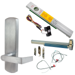 KIT - Alarmed (Requires 1-1/4in Mortise Cylinder), CVC (Concealed Vertical Cable) Grooved Exit Device, RX (Request to Exit Switch), 996L-DT-06 Dummy Lever Trim, RHR Right Hand Reverse/Reversible Handing (Snap Ring Tool Required), 36in x Up to 96in, No Dogging, Grade 1, 626/US26D Satin Chrome