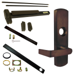 KIT - Cylinder Dogging, SVR (Surface Vertical Rod) Exit Device, 996L-NL-06 Nightlatch Lever Trim, LHR Left Hand Reverse/Reversible Handing, 36in x 84in, Grade 1, 710/313AN Dark Bronze Anodized