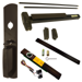 KIT - Alarmed, RX (Request to Exit Switch), SVR (Surface Vertical Rod) Exit Device, 990TP Thumb Piece Trim, 36in x 84in, Grade 1, 710/313AN Dark Bronze Anodized