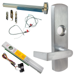 KIT - Alarmed (Requires 1-1/4in Mortise Cylinder), CVC (Concealed Vertical Cable) Grooved Exit Device, RX (Request to Exit Switch), 996L-06 Lever Trim (Requires Rim Cylinder), LHR Left Hand Reverse/Reversible Handing (Snap Ring Tool Required), 36in x Up to 96in, No Dogging, Grade 1, 626/US26D Satin Chrome