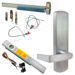 KIT - Alarmed (Requires 1-1/4in Mortise Cylinder), CVC (Concealed Vertical Cable) Grooved Exit Device, RX (Request to Exit Switch), 996L-DT-06 Dummy Lever Trim, LHR Left Hand Reverse/Reversible Handing (Snap Ring Tool Required), 36in x Up to 96in, No Dogging, Grade 1, 626/US26D Satin Chrome
