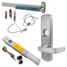 KIT - Alarmed (Requires 1-1/4in Mortise Cylinder), CVC (Concealed Vertical Cable) Grooved Exit Device, RX (Request to Exit Switch), 996L-NL-06 Nightlatch Lever Trim (Requires Rim Cylinder), RHR Right Hand Reverse/Reversible Handing (Snap Ring Tool Required), 36in x Up to 96in, No Dogging, Grade 1, 626/US26D Satin Chrome