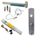 KIT - Alarmed (Requires 1-1/4in Mortise Cylinder), CVC (Concealed Vertical Cable) Grooved Exit Device, RX (Request to Exit Switch), 990 Nightlatch Trim (Requires Rim Cylinder), 36in x Up to 96in, No Dogging, Grade 1, 626/US26D Satin Chrome