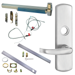 KIT - CVC (Concealed Vertical Cable) Grooved Exit Device, CD (Cylinder Dogging, Requires 1-1/4in Mortise Cylinder), 996L-17 Lever Trim (Requires Rim Cylinder), LHR Left Hand Reverse/Reversible Handing (Snap Ring Tool Required), 36in x Up to 96in, Grade 1, 626/US26D Satin Chrome