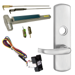 KIT - CVR (Concealed Vertical Rod) Smooth Exit Device, RX (Request to Exit Switch), 996L-17 Lever Trim (Requires Rim Cylinder), LHR Left Hand Reverse/Reversible Handing (Snap Ring Tool Required), 36in x Up to 96in, Hex Dogging, Grade 1, 626/US26D Satin Chrome